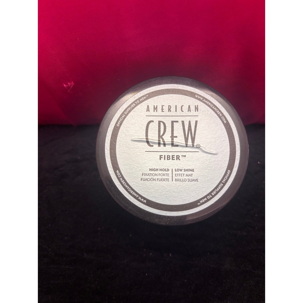 American Crew Fiber High Hold Low Shine Men Hair Styling Pliable Resin 3oz Puck
